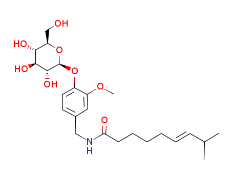 (E)-N-[(4β-D-glucopyranosyloxy)-3-methoxyphenylmethyl]-8-methylnon-6-enamide