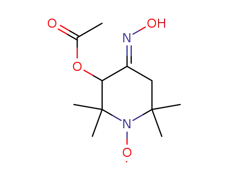 2,2,6,6-tetramethyl-3-acetoxy-4-oximinopiperidin-1-oxyl