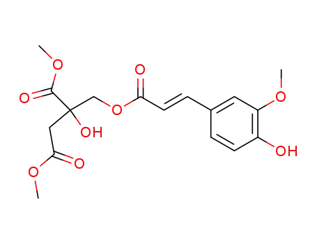 2-hydroxy-3-O-trans-feruloyl-1,2-propanedicarboxylic acid dimethyl ester