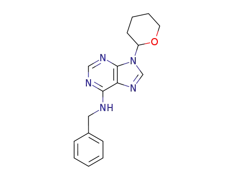 Molecular Structure of 2312-73-4 (N-Benzyl-9-(tetrahydro-2H-pyran-2-yl)adenine)