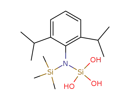 Molecular Structure of 163631-37-6 (1,1,1-Disilazanetriol, 2-[2,6-bis(1-methylethyl)phenyl]-3,3,3-trimethyl-)