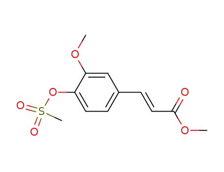(E)-methyl 3-(3-methoxy-4-((methylsulfonyl)oxy)phenyl)acrylate