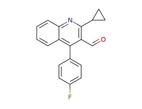 2-cyclopropyl-4-(4-fluorophenyl)-3-formylquinoline