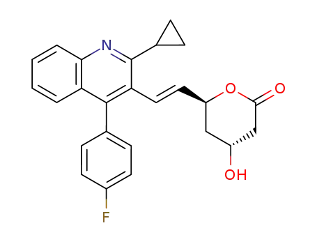 (±)-E-6-[2-cyclopropyl-4-(4-fluorophenyl)quinolin-3-ylvinyl]-4-hydroxy-3,4,5,6-tetrahydrovalerolactone