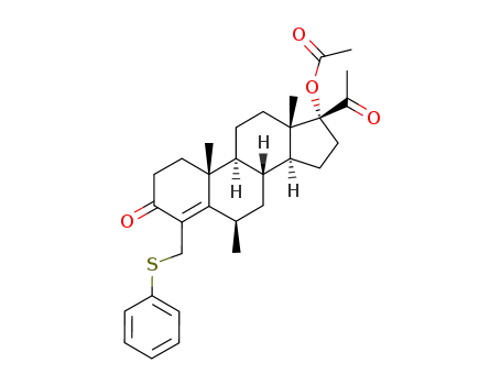 17α-Acetoxy-6β-methyl-4-phenylmercaptomethyl-progesteron