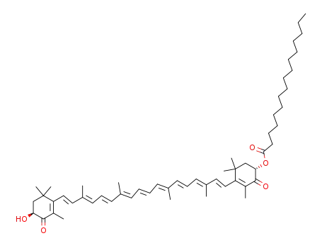 (6S)-6-palmitoyloxy-3-[(all-E)-18-[(4S)-4-hydroxy-2,6,6-trimethyl-3-oxo-1-cyclohexenyl]-3,7,12,16-tetramethyloctadeca-1,3,5,7,9,11,13,15,17-nonaenyl]-2,4,4-trimethyl-1-cyclohex-2-enone