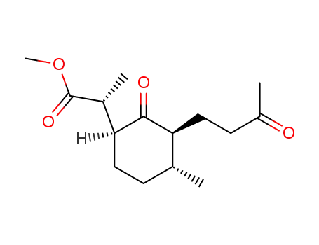 (R)-2-[(1S,3S,4R)-4-Methyl-2-oxo-3-(3-oxo-butyl)-cyclohexyl]-propionic acid methyl ester