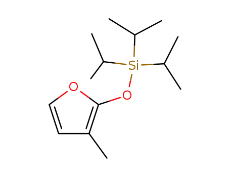 Molecular Structure of 176041-42-2 (Silane, tris(1-methylethyl)[(3-methyl-2-furanyl)oxy]-)