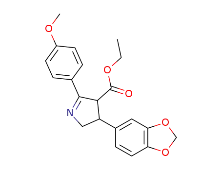 Ethyl 2-(4-methoxyphenyl)-4-(1,3-benzodioxol-5-yl)-4.5-dihydro-3H-pyrrole-3-carboxylate