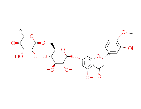 4H-1-Benzopyran-4-one, 7-[[6-O-(6-deoxy-alpha-L-mannopyranosyl)-beta-D-glucopyranosyl]oxy]-2,3-dihydro-5-hydroxy-2-(3-hydroxy-4-methoxyphenyl)-, (S)-