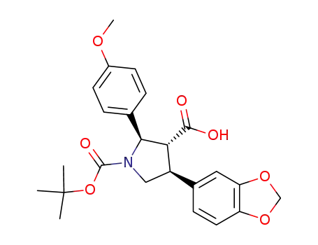 rac-(2R,3R,4S)-1-(tert-butoxycarbonyl)-4-(benzo[d][1,3]dioxol-6-yl)-2-(4-methoxyphenyl)pyrrolidine-3-carboxylic acid