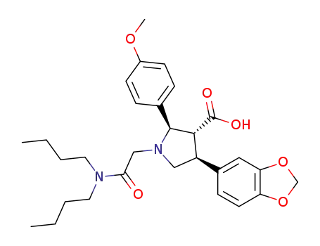 (2S,3S,4R)-4-(1,3-benzodioxol-5-yl)-1-[2-(dibutylamino)-2-oxoethyl]-2-(4-methoxyphenyl)pyrrolidine-3-carboxylic acid