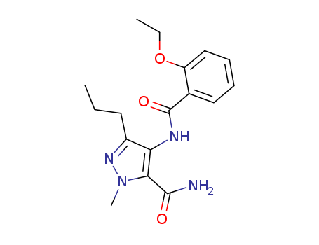4-(2-Ethoxy benzamido)-1-methyl-3-n-propyl pyrazole-5-carboxamide.