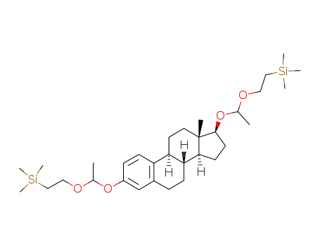 (8R,9S,13S,14S,17S)-13-Methyl-3,17-bis-[1-(2-trimethylsilanyl-ethoxy)-ethoxy]-7,8,9,11,12,13,14,15,16,17-decahydro-6H-cyclopenta[a]phenanthrene