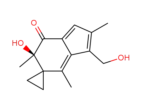Spiro[cyclopropane-1,5'-[5H]inden]-7'(6'H)-one,6'-hydroxy-3'-(hydroxymethyl)-2',4',6'-trimethyl-, (6'R)-
