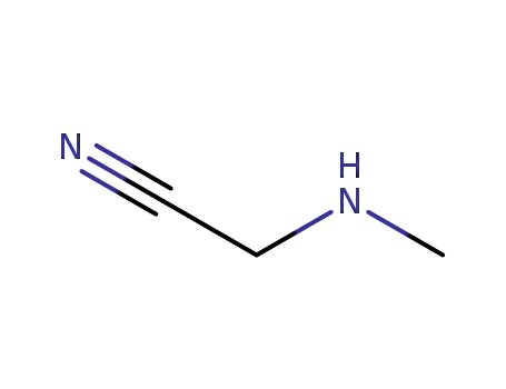 Molecular Structure of 5616-32-0 (METHYLAMINOACETONITRILE)