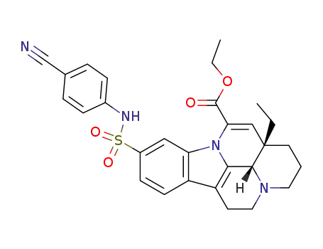 (11aS,11bS)-8-(4-Cyano-phenylsulfamoyl)-11a-ethyl-2,3,4,5,11a,11b-hexahydro-1H-3a,9b-diaza-benzo[cd]fluoranthene-10-carboxylic acid ethyl ester