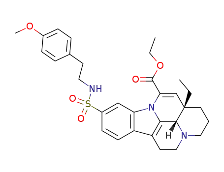 (11aS,11bS)-11a-Ethyl-8-[2-(4-methoxy-phenyl)-ethylsulfamoyl]-2,3,4,5,11a,11b-hexahydro-1H-3a,9b-diaza-benzo[cd]fluoranthene-10-carboxylic acid ethyl ester