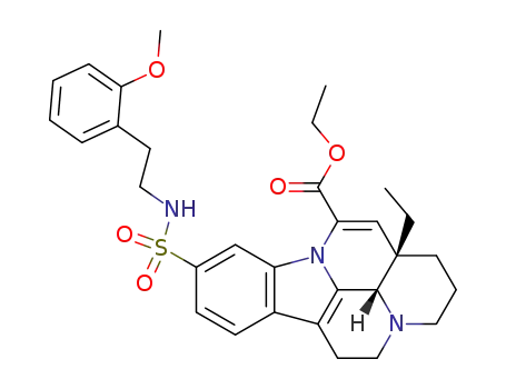 (11aS,11bS)-11a-Ethyl-8-[2-(2-methoxy-phenyl)-ethylsulfamoyl]-2,3,4,5,11a,11b-hexahydro-1H-3a,9b-diaza-benzo[cd]fluoranthene-10-carboxylic acid ethyl ester