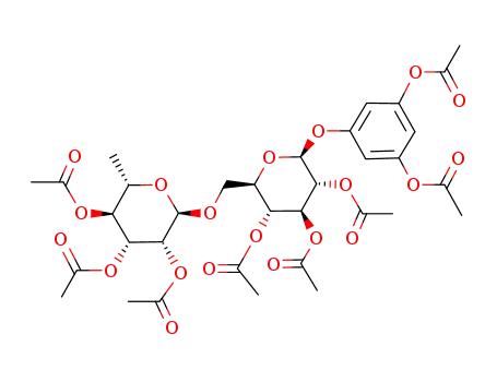 (3,5-diacetoxy-phenyl)-[O2,O3,O4-triacetyl-O6-(tri-O-acetyl-α-L-rhamnopyranosyl)-β-D-glucopyranoside