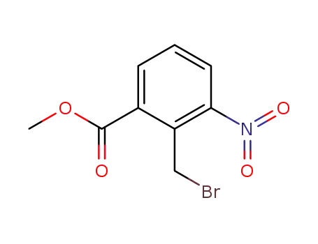 Molecular Structure of 98475-07-1 (Methyl 2-bromomethyl-3-nitrobenzoate)