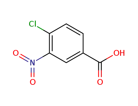 Molecular Structure of 96-99-1 (4-Chloro-3-nitrobenzoic acid)