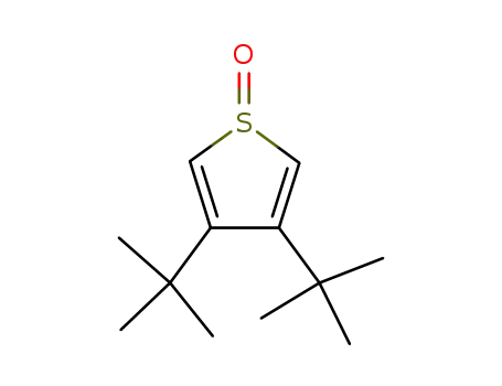 Molecular Structure of 118888-09-8 (Thiophene, 3,4-bis(1,1-dimethylethyl)-, 1-oxide)