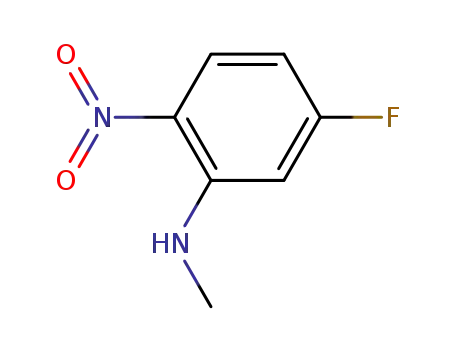 Molecular Structure of 120381-42-2 (Benzenamine, 5-fluoro-N-methyl-2-nitro-)
