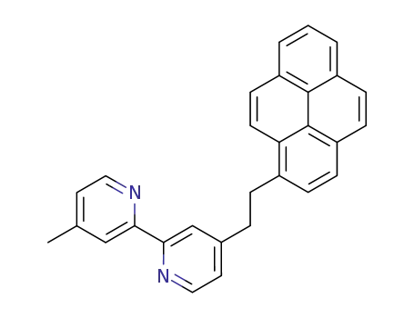Molecular Structure of 500615-70-3 (2,2'-Bipyridine, 4-methyl-4'-[2-(1-pyrenyl)ethyl]-)