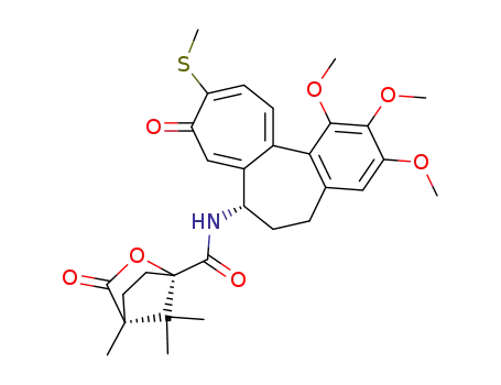 (1S,4R)-4,7,7-Trimethyl-3-oxo-2-oxa-bicyclo[2.2.1]heptane-1-carboxylic acid ((S)-1,2,3-trimethoxy-10-methylsulfanyl-9-oxo-5,6,7,9-tetrahydro-benzo[a]heptalen-7-yl)-amide