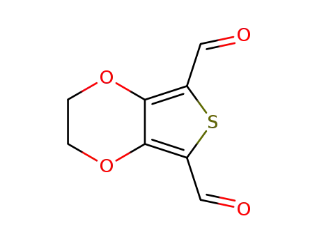 Molecular Structure of 211235-87-9 (2,3-Dihydrothieno[3,4-b][1,4]dioxine-5,7-dicarbaldehyde)