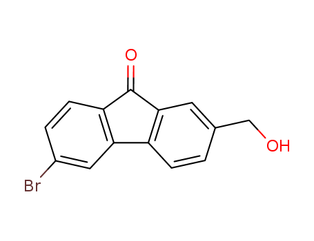 9H-Fluoren-9-one, 6-bromo-2-(hydroxymethyl)-
