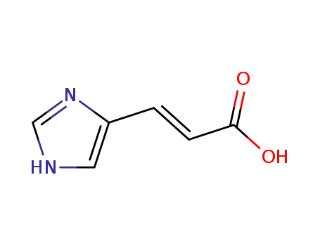 Molecular Structure of 3465-72-3 ((2E)-3-(1H-Imidazole-4-yl)propenoic acid)
