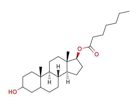Heptanoic acid (8R,9S,10S,13S,14S,17S)-3-hydroxy-10,13-dimethyl-hexadecahydro-cyclopenta[a]phenanthren-17-yl ester