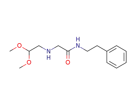 Molecular Structure of 90142-14-6 (Acetamide, 2-[(2,2-dimethoxyethyl)amino]-N-(2-phenylethyl)-)