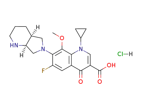 Molecular Structure of 186826-86-8 (Moxifloxacin hydrochloride)