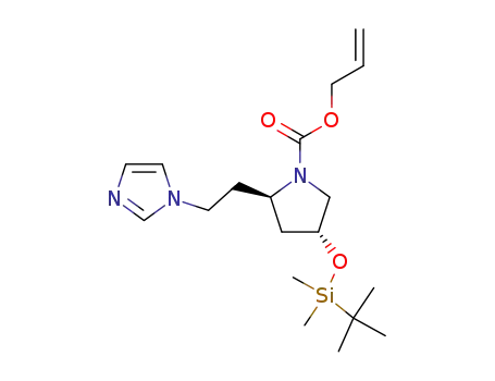 (2R,4R)-1-allyloxycarbonyl-4-tert-butyldimethylsilyloxy-2-[2-(imidazol-1-yl)ethyl]pyrrolidine
