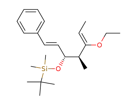 tert-Butyl-[(Z)-(1R,2S)-3-ethoxy-2-methyl-1-((E)-styryl)-pent-3-enyloxy]-dimethyl-silane