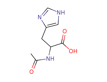 Molecular Structure of 10101-30-1 (N-Acetyl-DL-histidine, Hydrate)