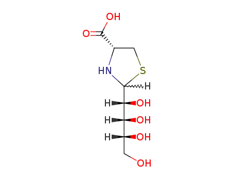 2(R,S)-D-ribo-(1',2',3',4'-tetrahydroxybutyl)-thiazolidine-4(R)-carboxylic acid