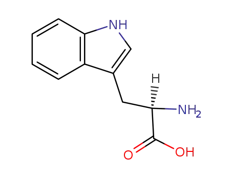 Molecular Structure of 153-94-6 (D(+)-Tryptophan)