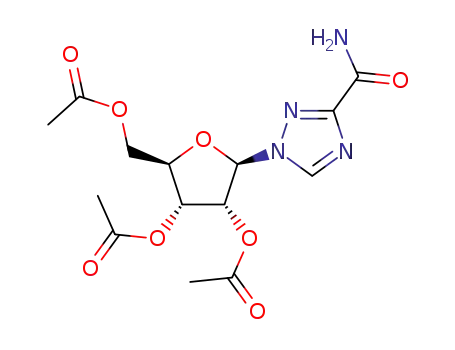 Molecular Structure of 40372-03-0 (ribavirin 2',3',5'-triacetate)