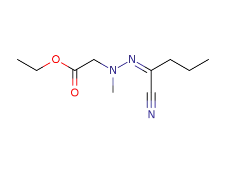[N'-(1-cyano-butylidene)-N-methyl-hydrazino]-acetic acid ethyl ester