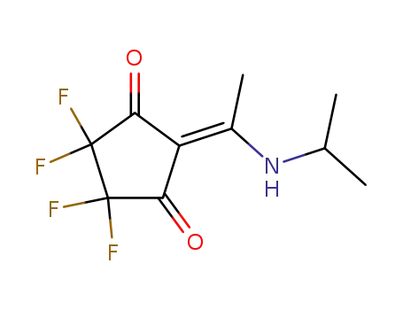 1'-Isopropylamino-1-ethylidene-3,3,4,4-tetrafluorocyclopentan-2,5-dione