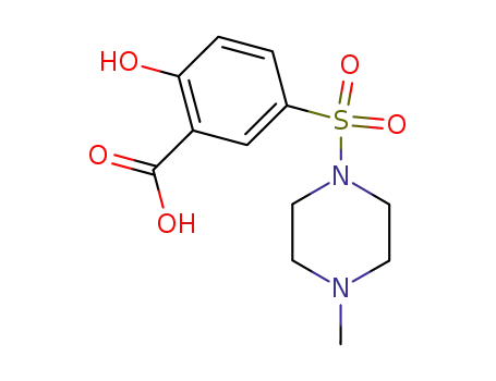 2-hydroxy-5-(4-methylpiperazin-1-ylsulphonyl)benzoic acid