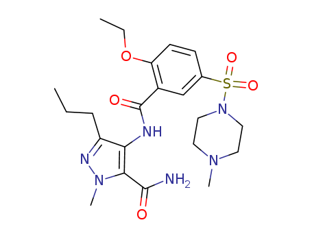 4-{{2-Ethoxy-5-[(4-methyl-1-piperazinyl)-sulfonyl]-benzoyl}-amino}-1-methyl-3-propyl-1H-pyrazole-5-carboxamide