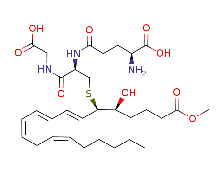 Molecular Structure of 73958-10-8 (LEUKOTRIENE C4 METHYL ESTER)