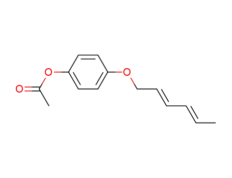 Acetic acid 4-[((2E,4E)-hexa-2,4-dienyl)oxy]-phenyl ester