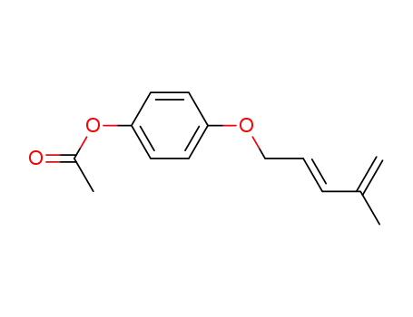 Acetic acid 4-((E)-4-methyl-penta-2,4-dienyloxy)-phenyl ester