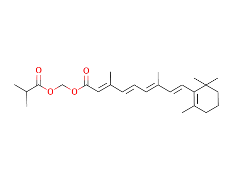 (2E,4E,6E,8E)-3,7-Dimethyl-9-(2,6,6-trimethyl-cyclohex-1-enyl)-nona-2,4,6,8-tetraenoic acid isobutyryloxymethyl ester